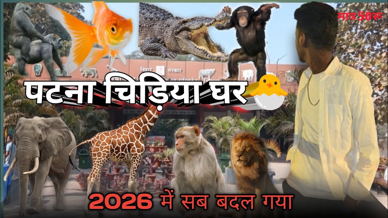 Patna Zoo |पटना चिड़ियाघर 2026 🥰 | Sanjay Gandhi biological park |¹ m. Views