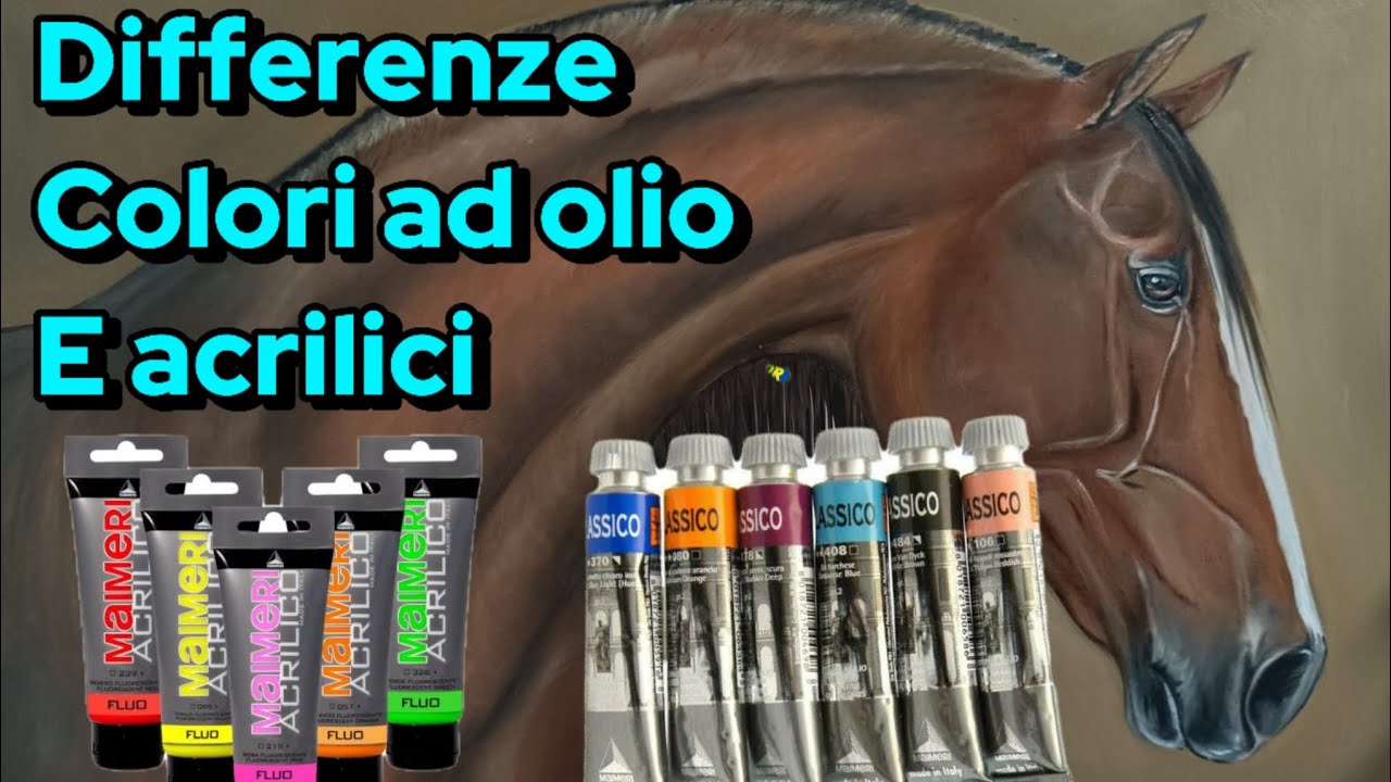 4 principali differenze tra i colori acrilici e quelli ad olio 🎨🖌️