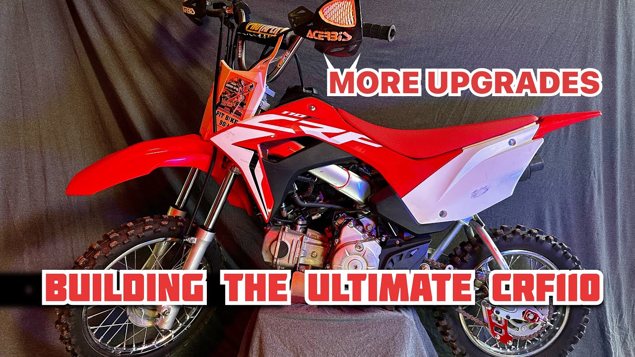 How to install chain guide and extended foot brake on Honda CRF110
