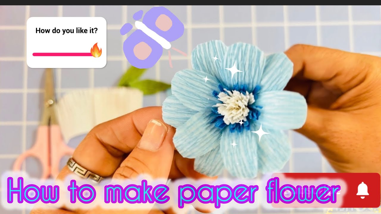 How to make the beautiful paper flowers