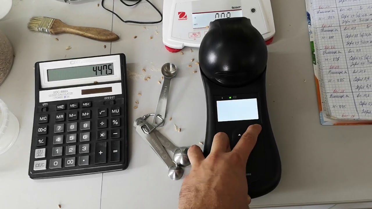 Приёмка пшеницы с экспресс анализатором Грейнсенс