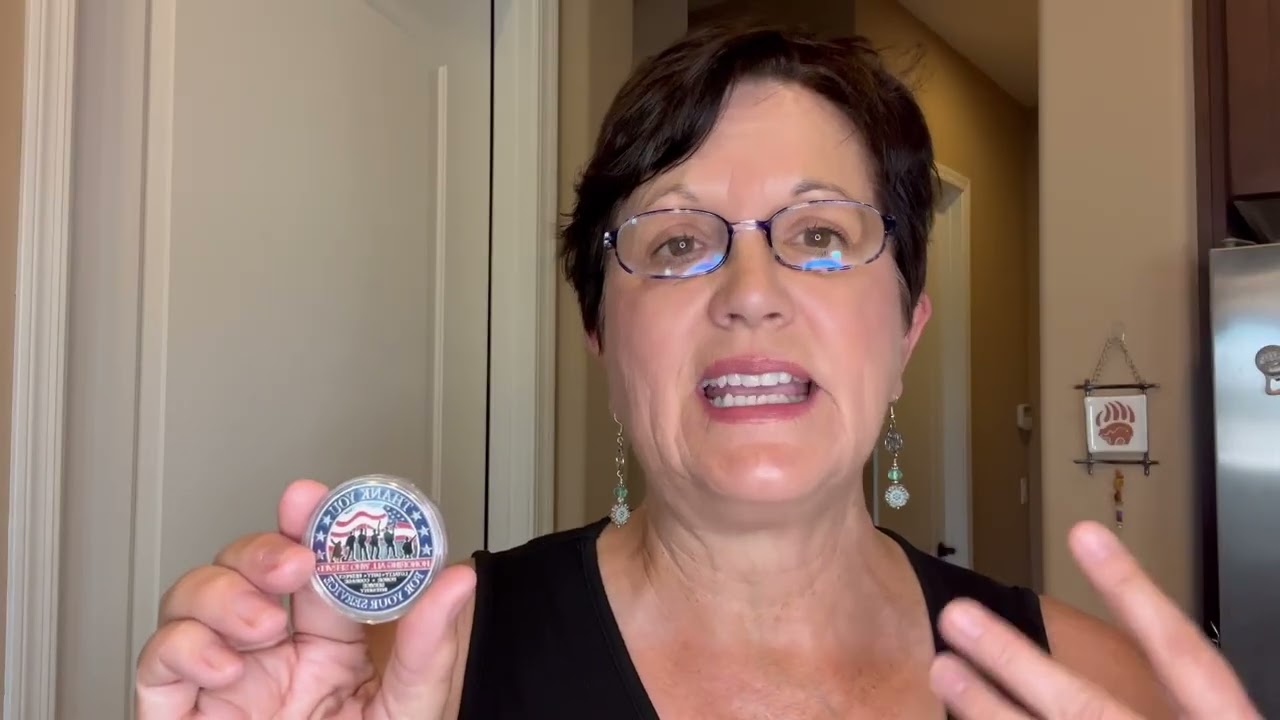 A special challenge coin for a veteran