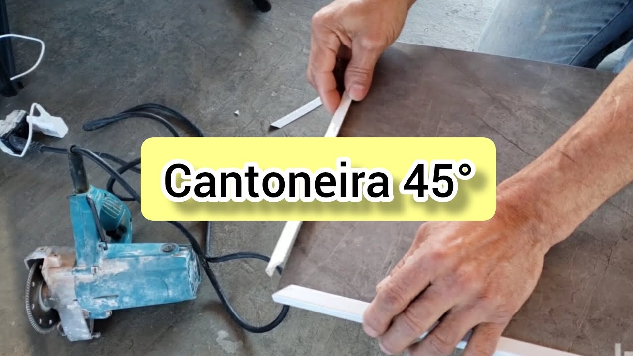 Cantoneira de Alum&iacute;nio com 45&deg;: Corte e Aplica&ccedil;&atilde;o (Passo A Passo)