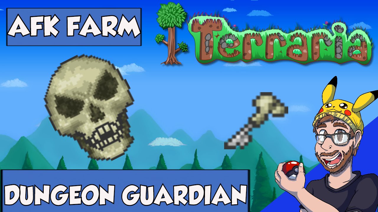How to get the bone Key Terraria | How to defeat the dungeon Guardian AFK Farm