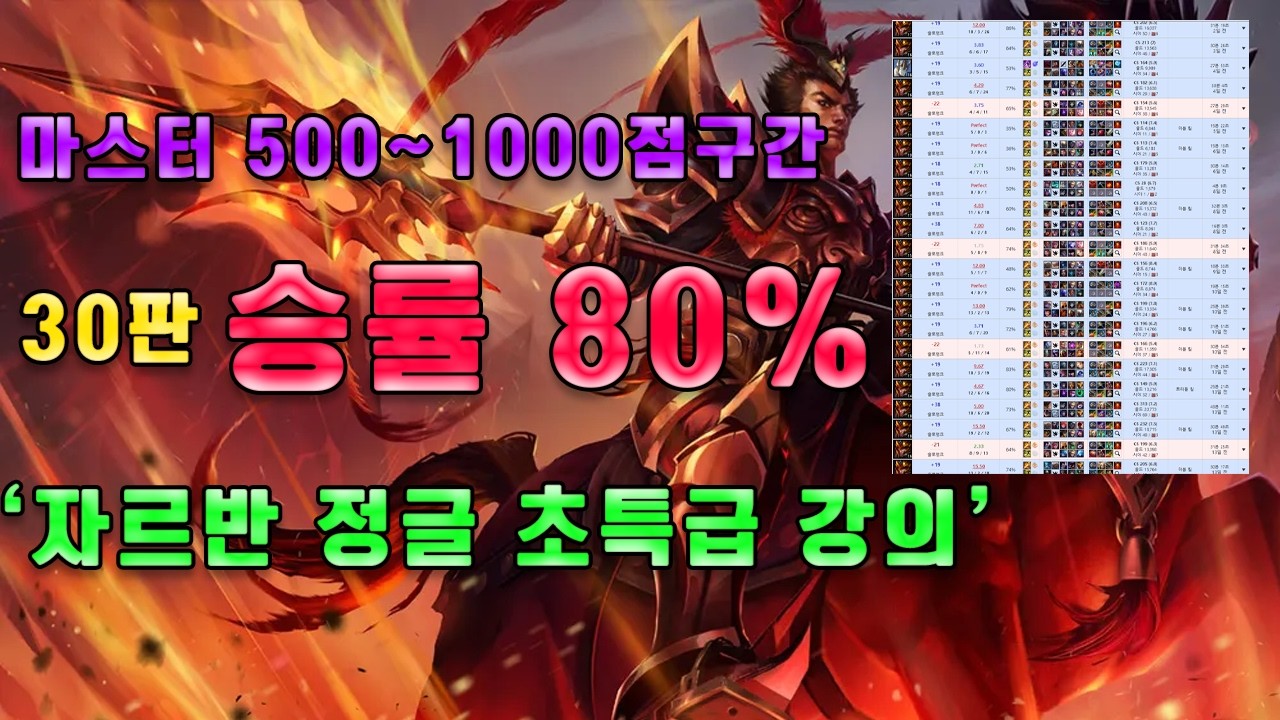 [26시즌 정글운영]프로게이머에게 전수받은 자르반 정글 강의