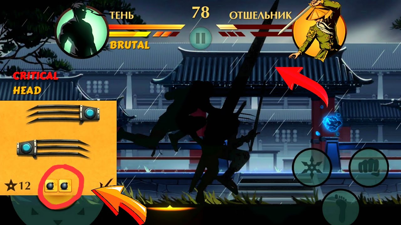 😂ОТШЕЛЬНИК СЛОМАЛСЯ! 2 БОМБЫ НА КОГТЯХ РЫСИ?💣💥 | SHADOW FIGHT 2 #6 