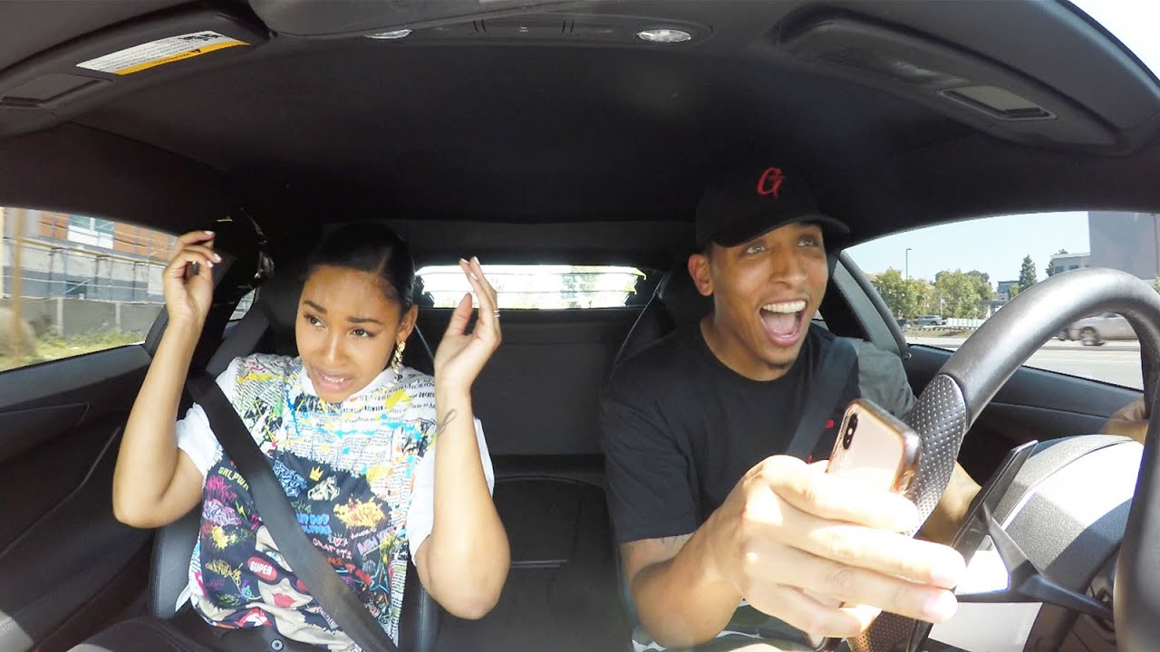 FIRST DRIVE IN MY LAMBORGHINI AVENTADOR!! *I SCARED HER*