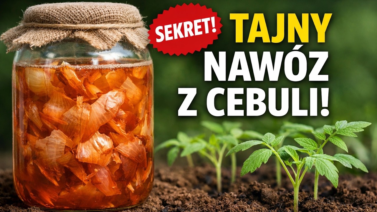 SADZONKI POMIDORÓW rosną w oczach! Babciny SEKRETNY nawóz z łupin cebuli za GROSZE!