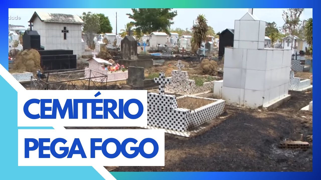 INCÊNDIO ATINGE TÚMULOS DE CEMITÉRIO