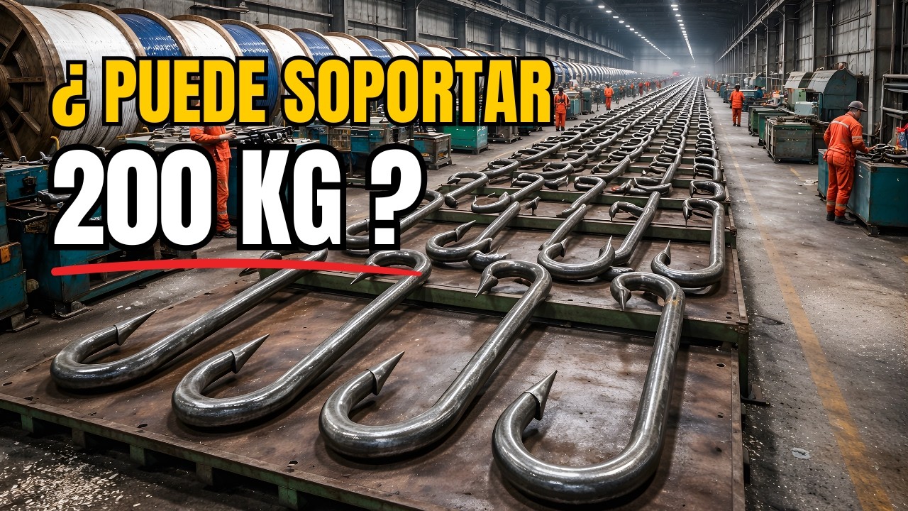 CÓMO se Produce un ANZUELO Capaz de Soportar Más de 200 KG