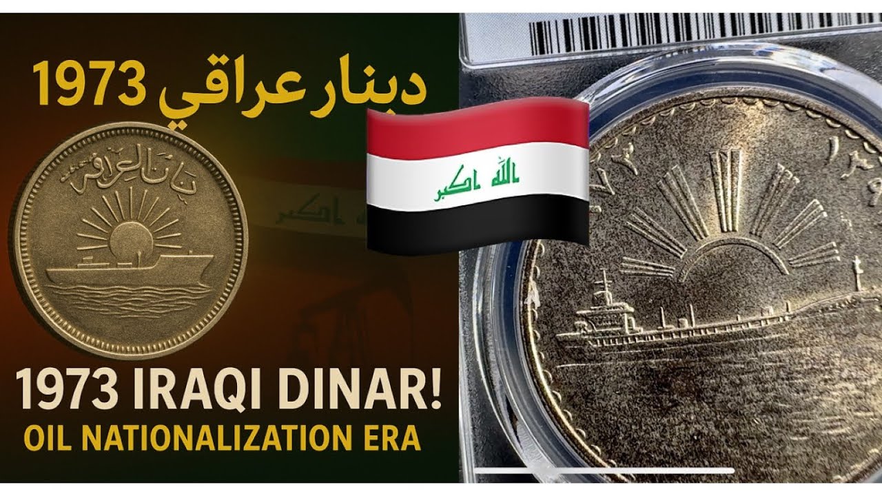 عملة تأميم النفط العراقي 1973 – نسخة نادرة بتقييم PCGS MS66+