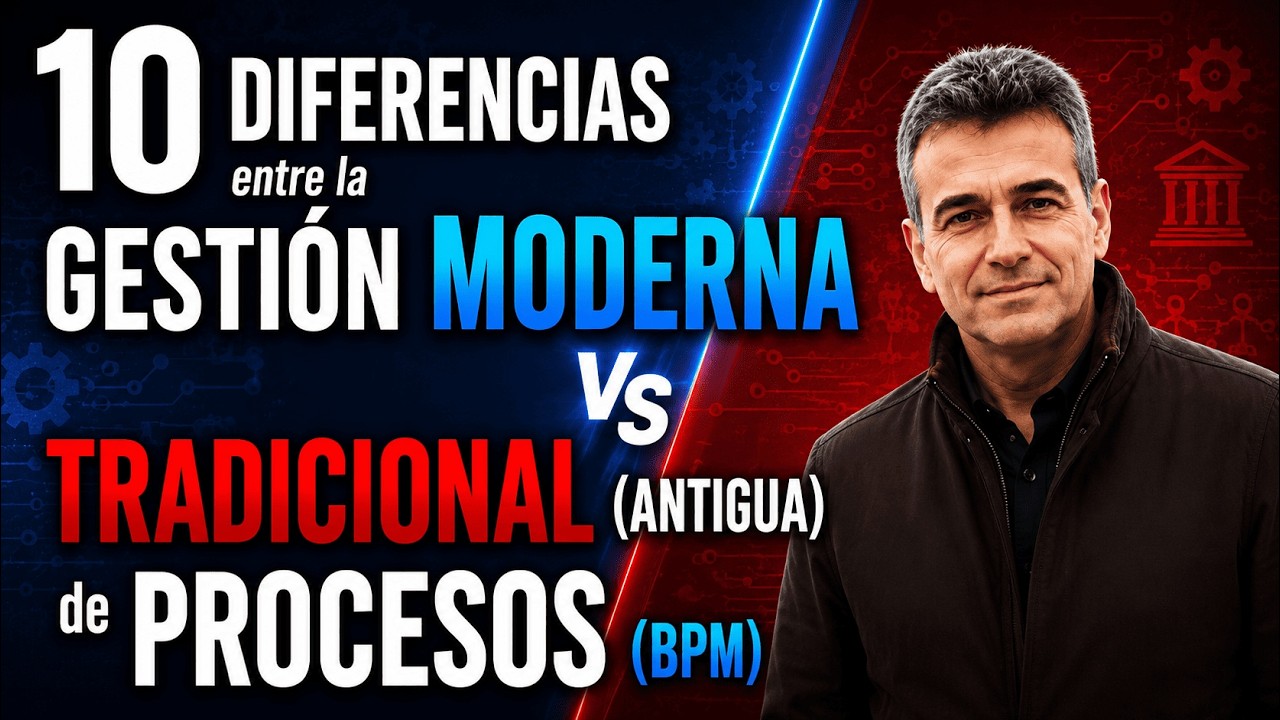 10 principales DIFERENCIAS entre la GESTIÓN de/por PROCESOS (BPM) MODERNA y TRADICIONAL