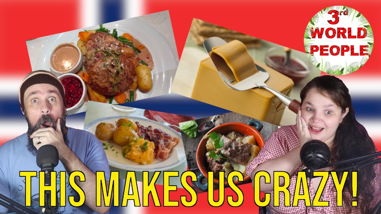 3rd WORLD PEOPLE REACT: NORWEGIAN FOOD IN OSLO | NORWAY REACTION