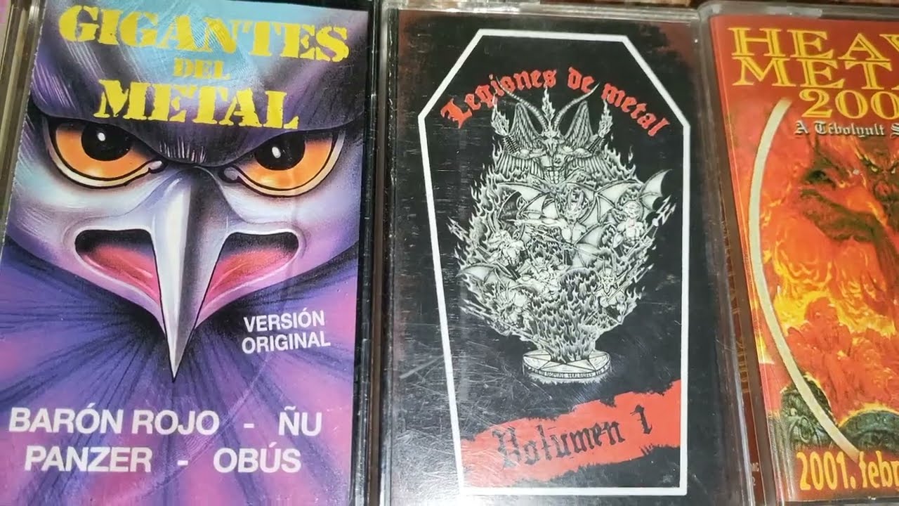 10 metal compilations on cassette tapes - from all decades. 