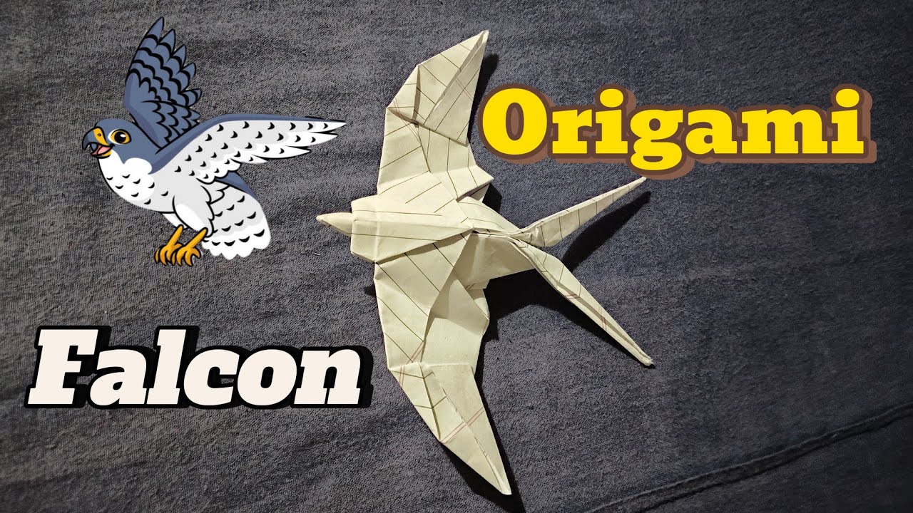 Origami paper Falcon Bird 🕊️ making// crafting paper animals 
