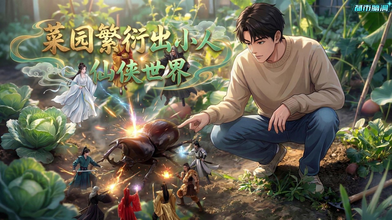 我家菜园居然成了仙界，下界飞升上来的圣人连蜘蛛都打不过，用一块面包就能跟小仙人交换修炼功法，我成了仙侠小人国的主宰#漫画解说 #小说 #都市脑洞