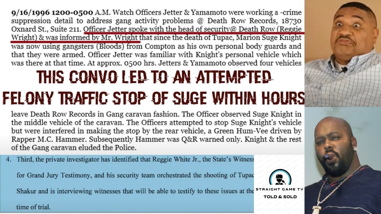 72 Hours After 2Pac's Death Reggie Wright Jr. Tells LAPD Suge Knight’s Security Were Armed Gangsters