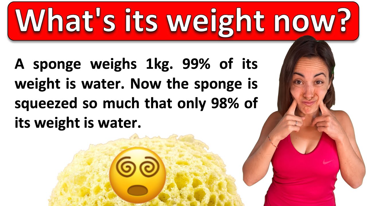 🧽🧽🧽 BEWARE, DON'T FALL FOR IT! | Calculate the weight of the sponge! | The Sponge Miracle