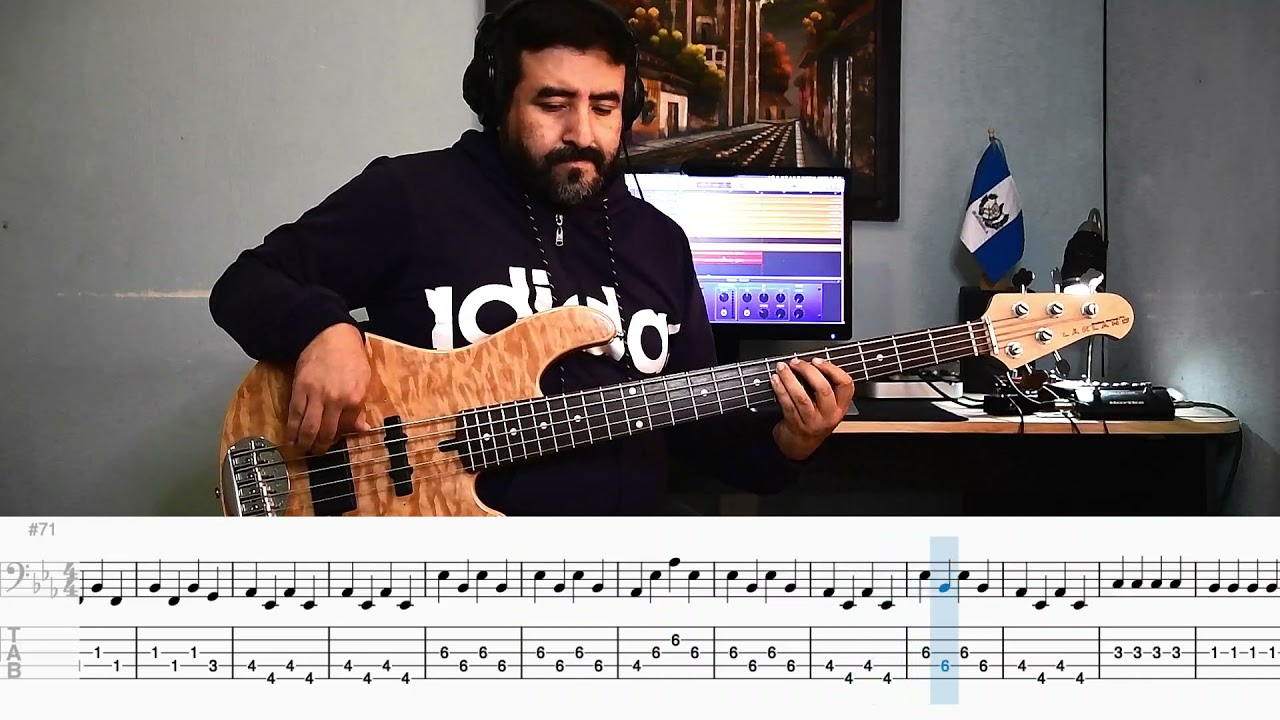 Toda la noche sin parar/El Señor es mi Rey - Miel San Marcos - Cover de bajo - Partitura/Tablatura