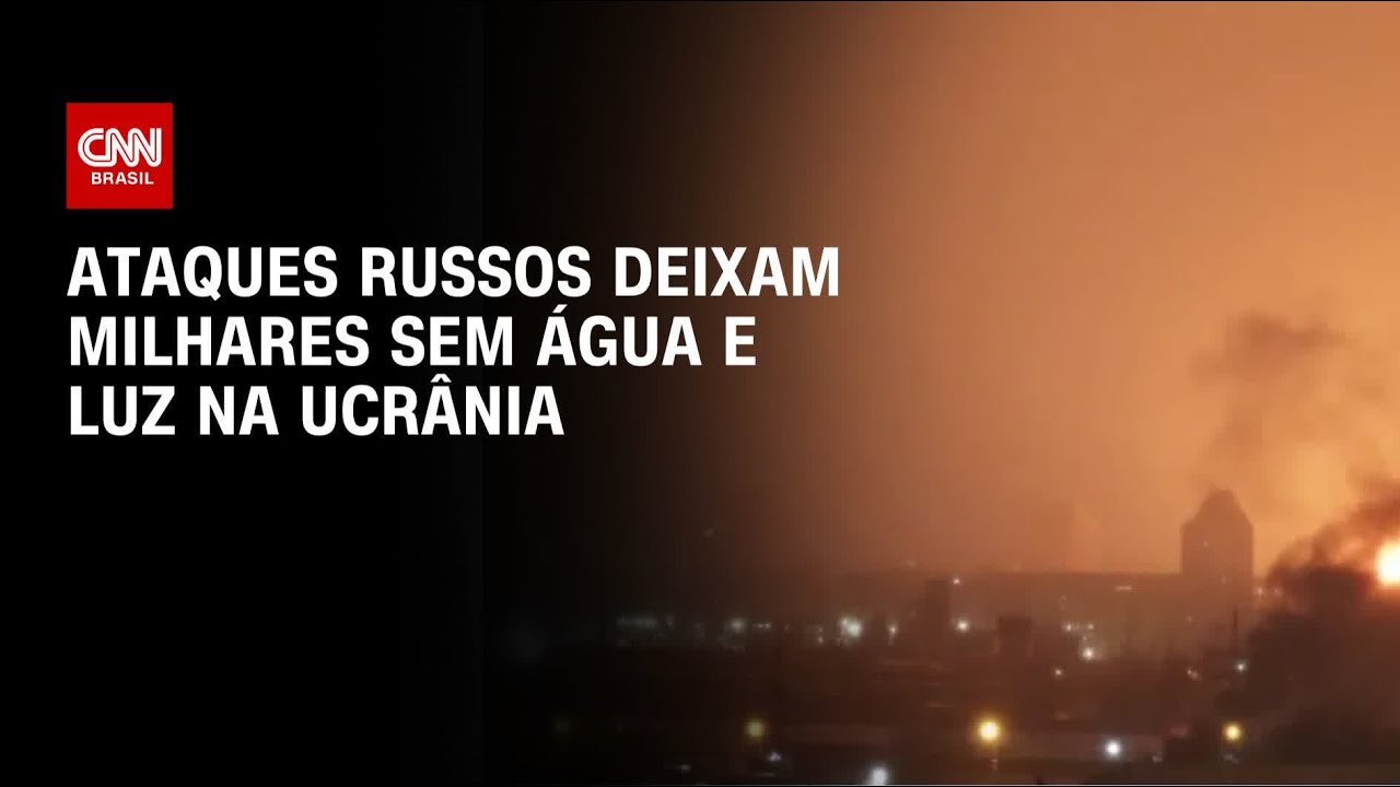 Ataques da Rússia deixam quase 300 mil pessoas sem água e luz na Ucrânia | LIVE CNN