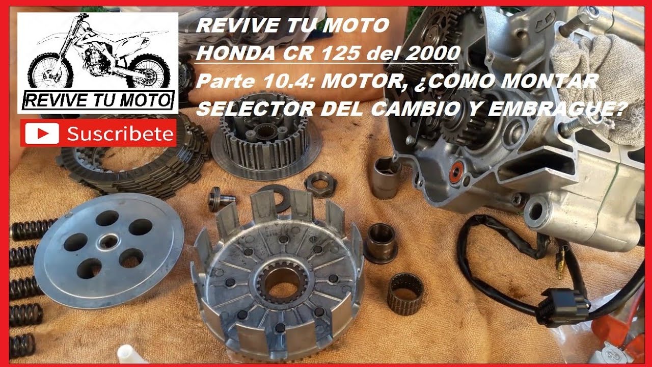 Revive tu moto: HONDA CR 125 del 2000 Parte 10.4: Motor ¿Colocar el cambio de marchas y el embrague?