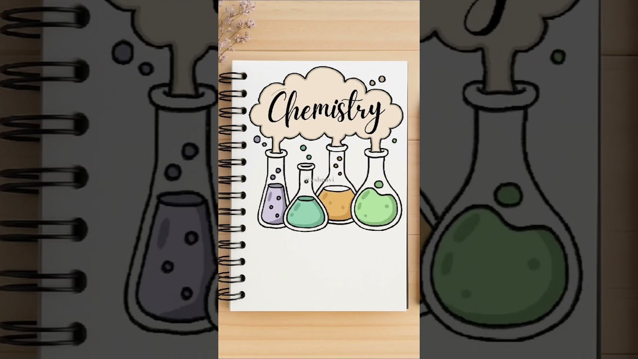 chemistry front page design #shorts #frontpage #backtoschool #coverpagedesign #stationeryaddict