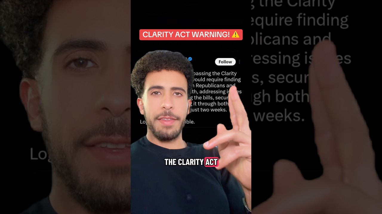 ПРЕДУПРЕЖДЕНИЕ о законе Crypto CLARITY! ⚠️ #крипта #криптовалюта #биткоин #btc #xrp #альткоины