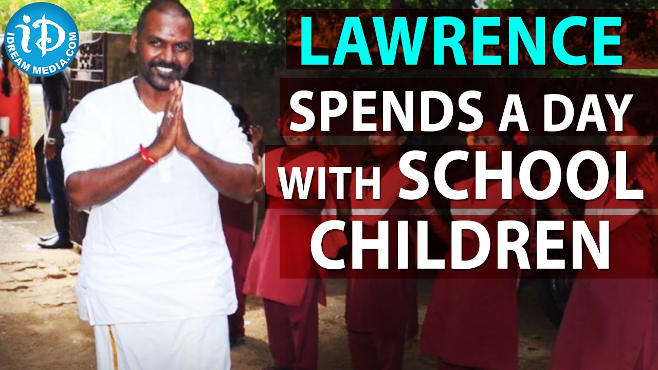 ‪Raghava Lawrence‬ Spends A Day With School Children