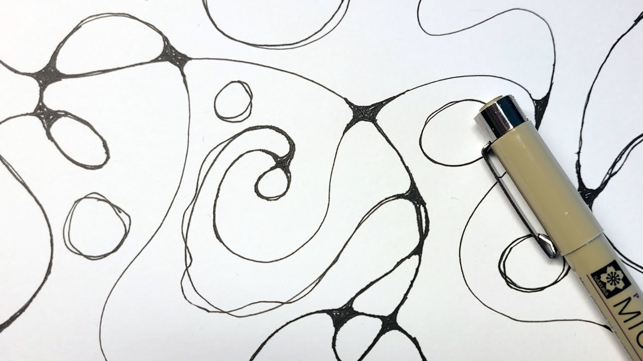 One Neurographic Line | Meditative Drawing with Relaxing Music