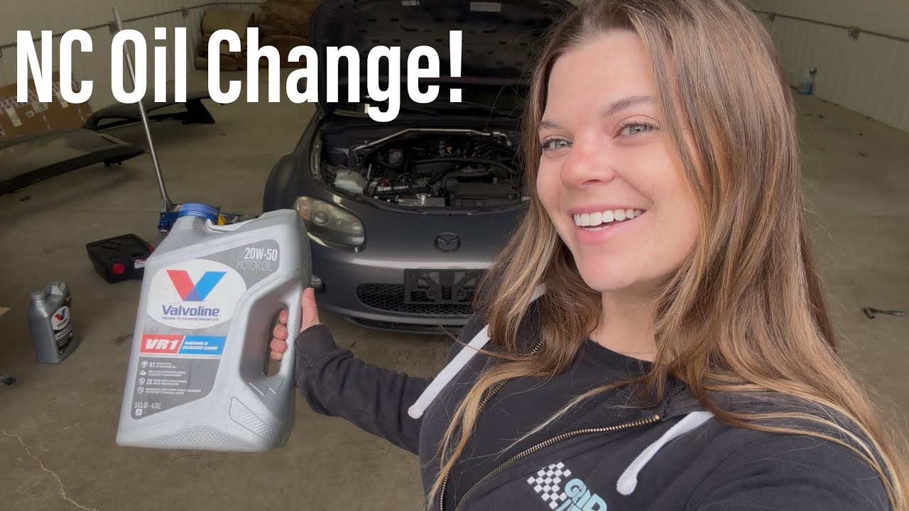 Oil Change on my 2.5 Swapped NC! First video in the New Shop!