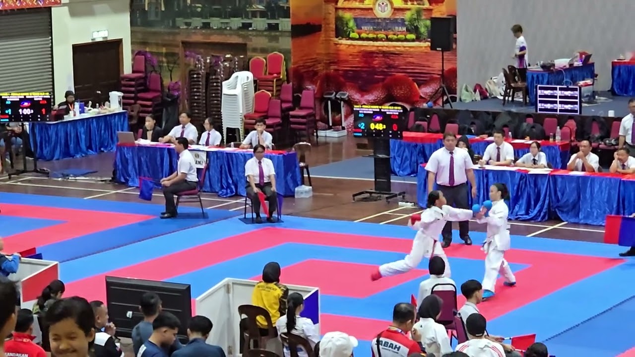 Sabah state primary 2025 Keysha's 2nd round kumite