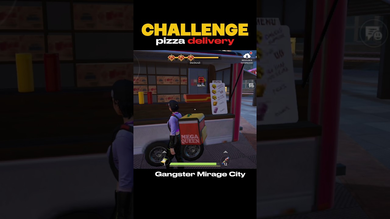 🔥Can I Complete This Pizza delivery Challenge With 3 star? gangster mirage city💰 #gangstermiragecity