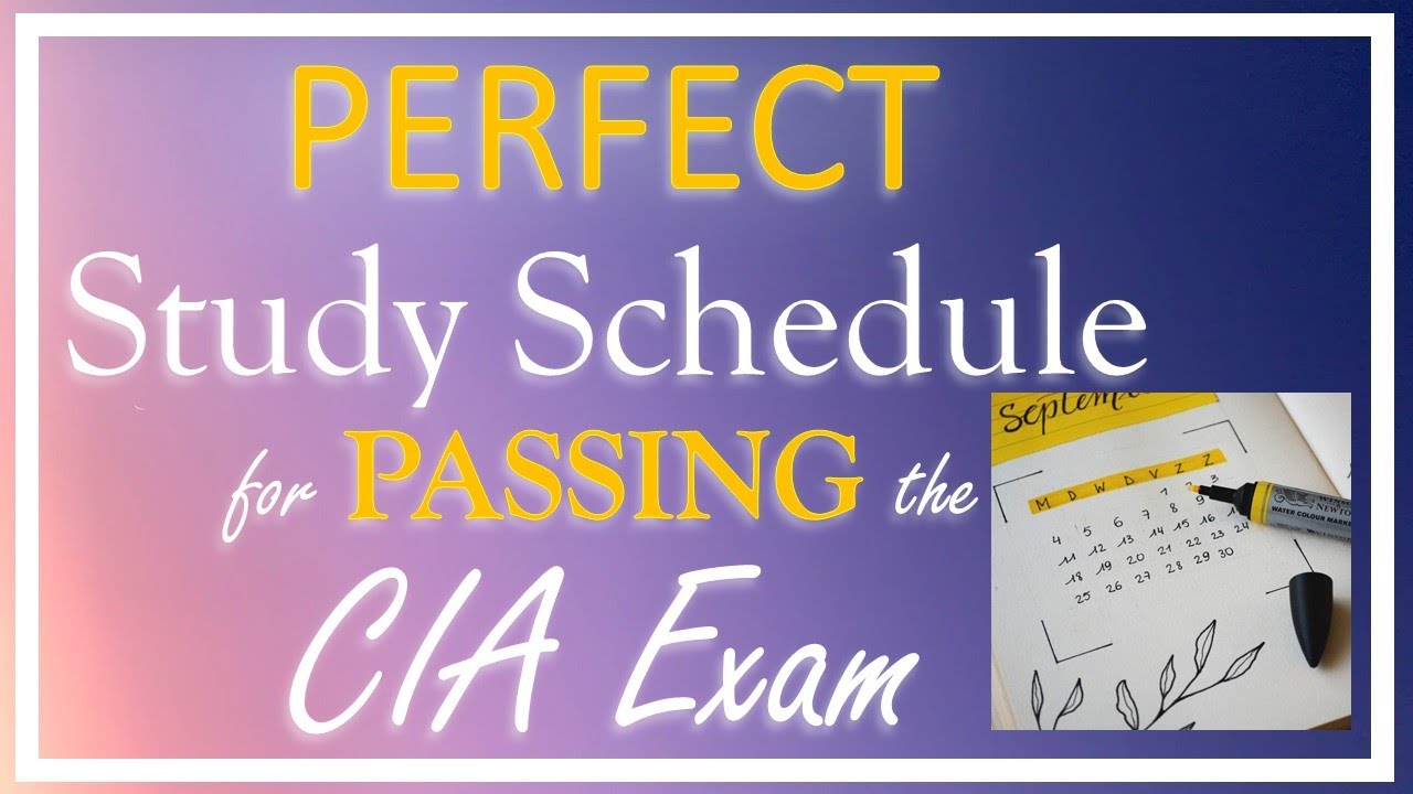 BEST Study Schedule for the CIA Exam // Secret Registration Tips!