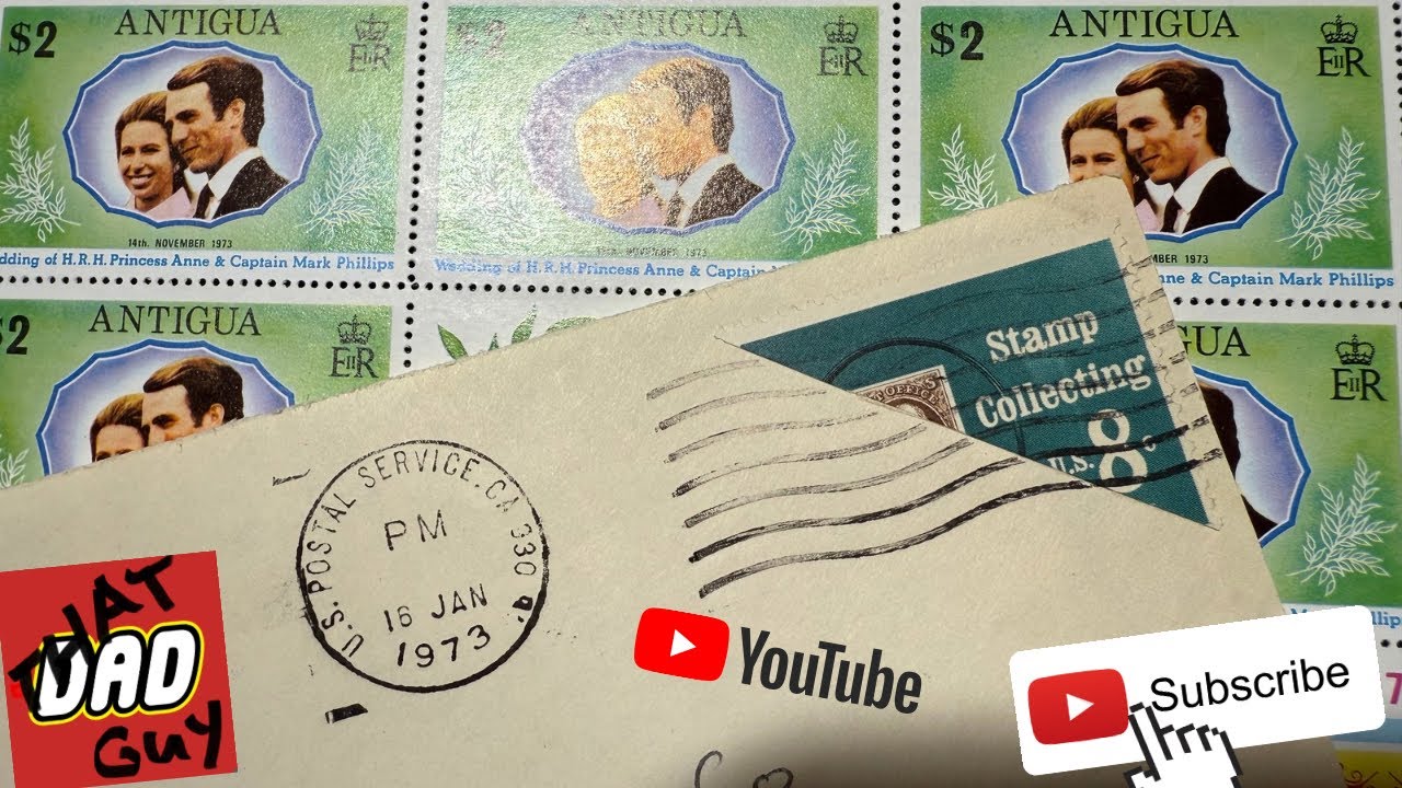 Подарок в виде почтовой марки на королевскую тематику от Wolfies Stamps + Открытие запечатанного ...