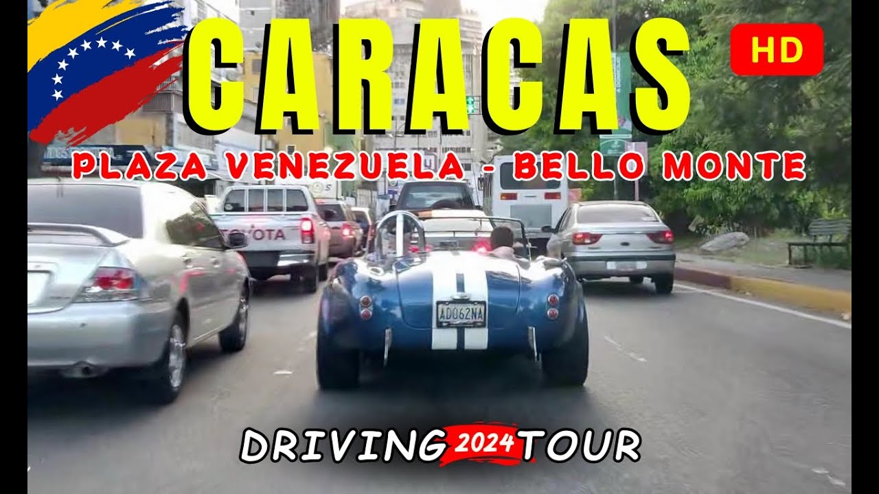 VE Caracas  Recorrido por Plaza Venezuela y Bello Monte HD.