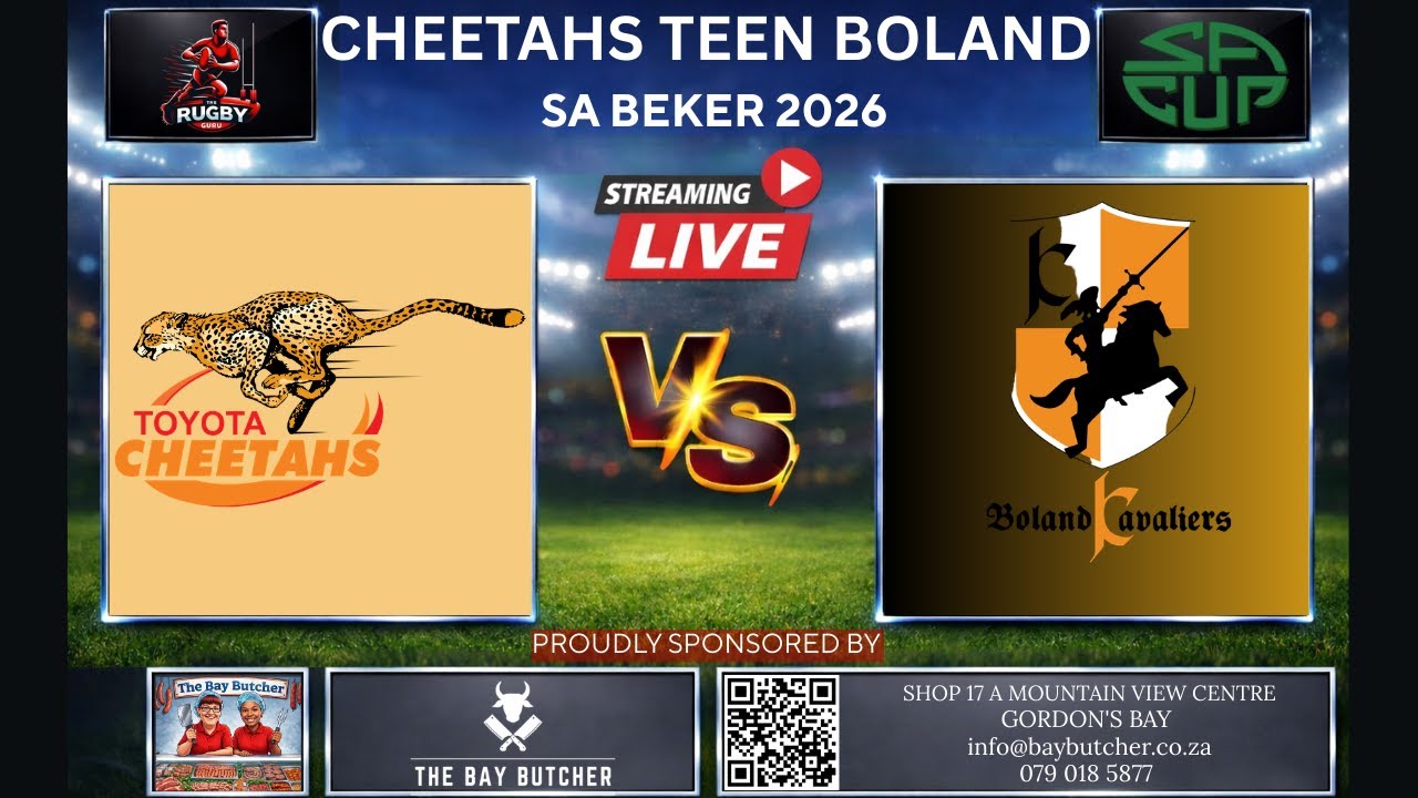 Cheetahs vs Boland Kavaliers SA Cup 2026 Live Commentary In Afrikaans