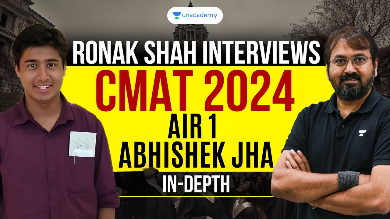 CMAT 2024 AIR 1 Abhishek Jha: In-Depth Interview with Ronak Shah