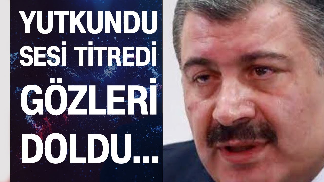Sağlık Bakanı Fahrettin Koca rakamı a&ccedil;ıkladıktan sonra g&ouml;zleri doldu, sesi titredi