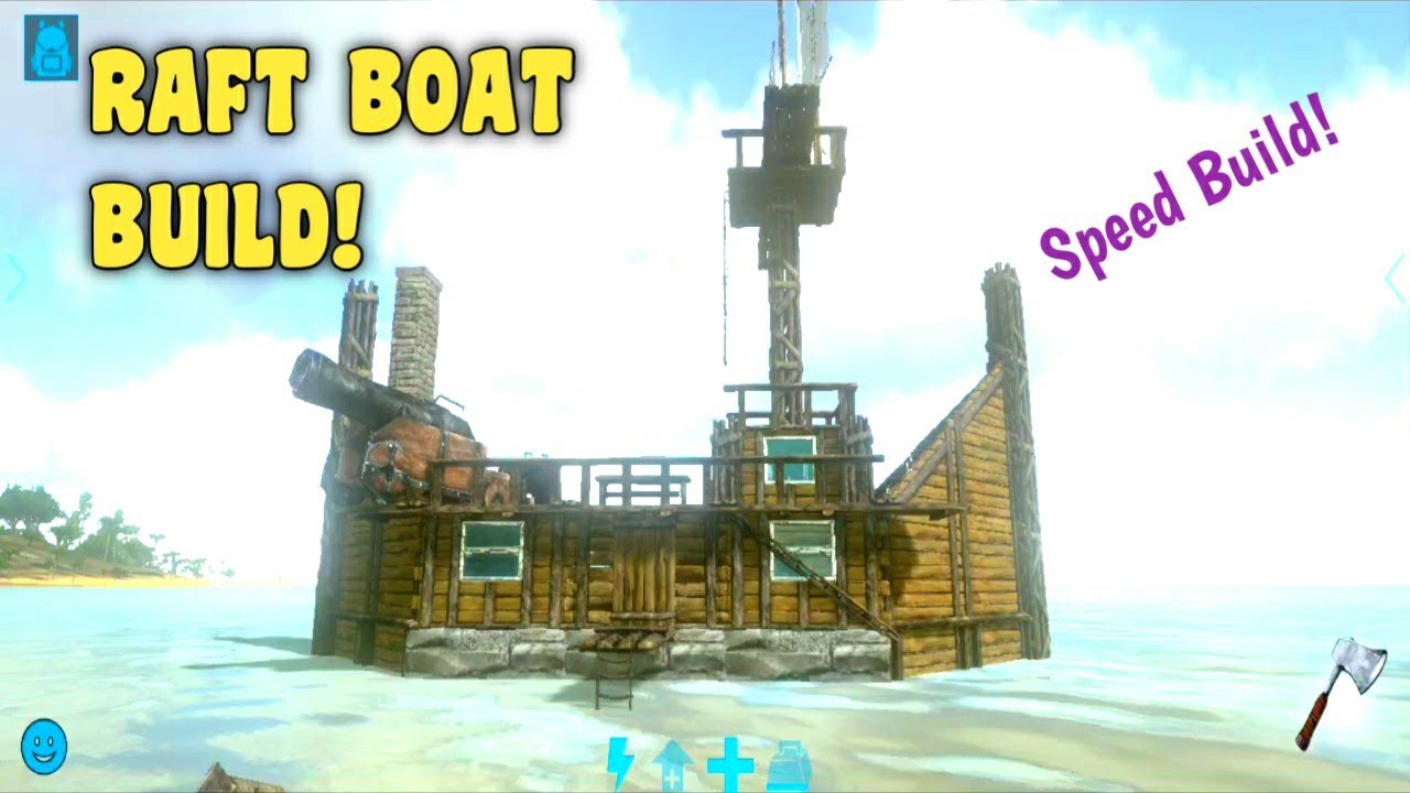 Ark Mobile Raft Boat Build (2024) | Ark Mobile Raft Build | Ark Mobile Raft Base | 2024