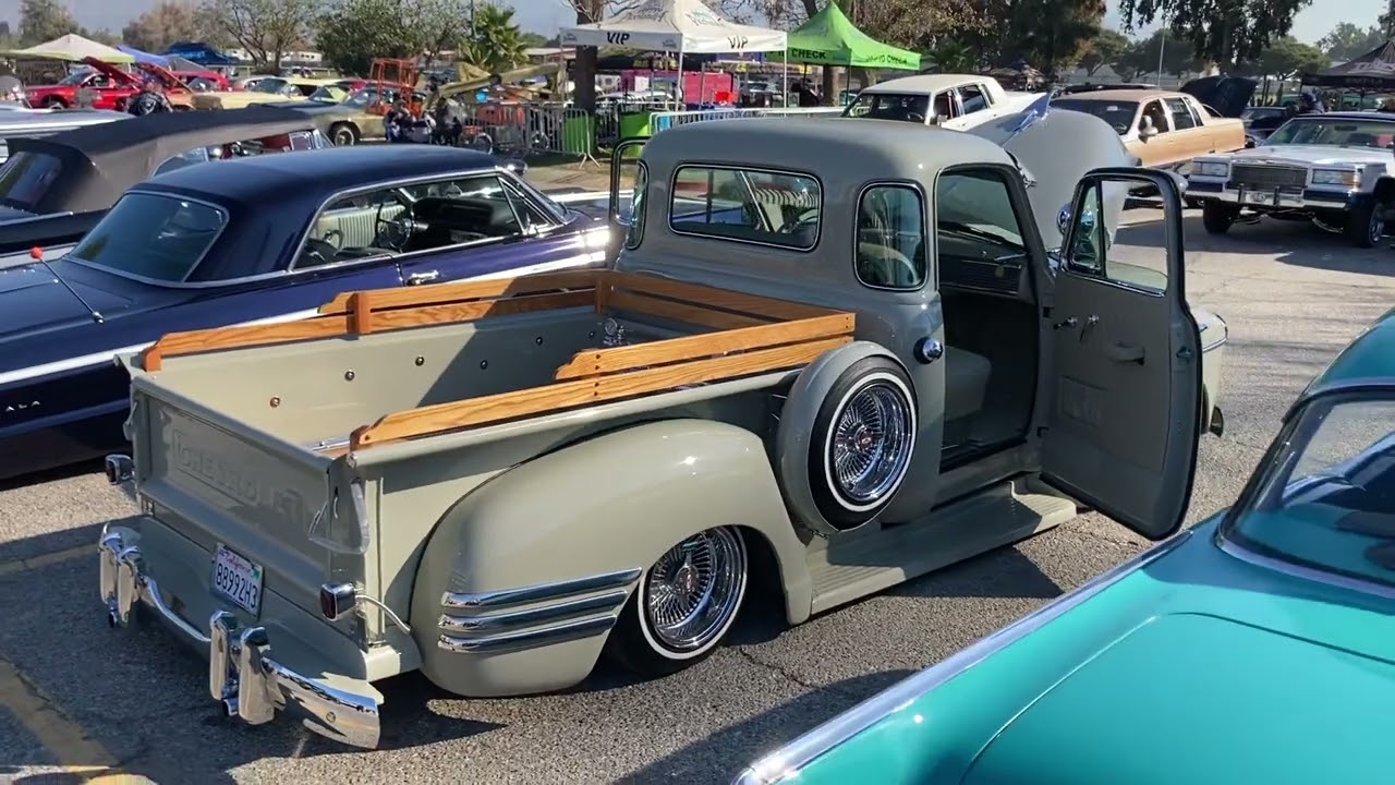 Lowrider chevrolet 5 window truck at Pico Rivera LA