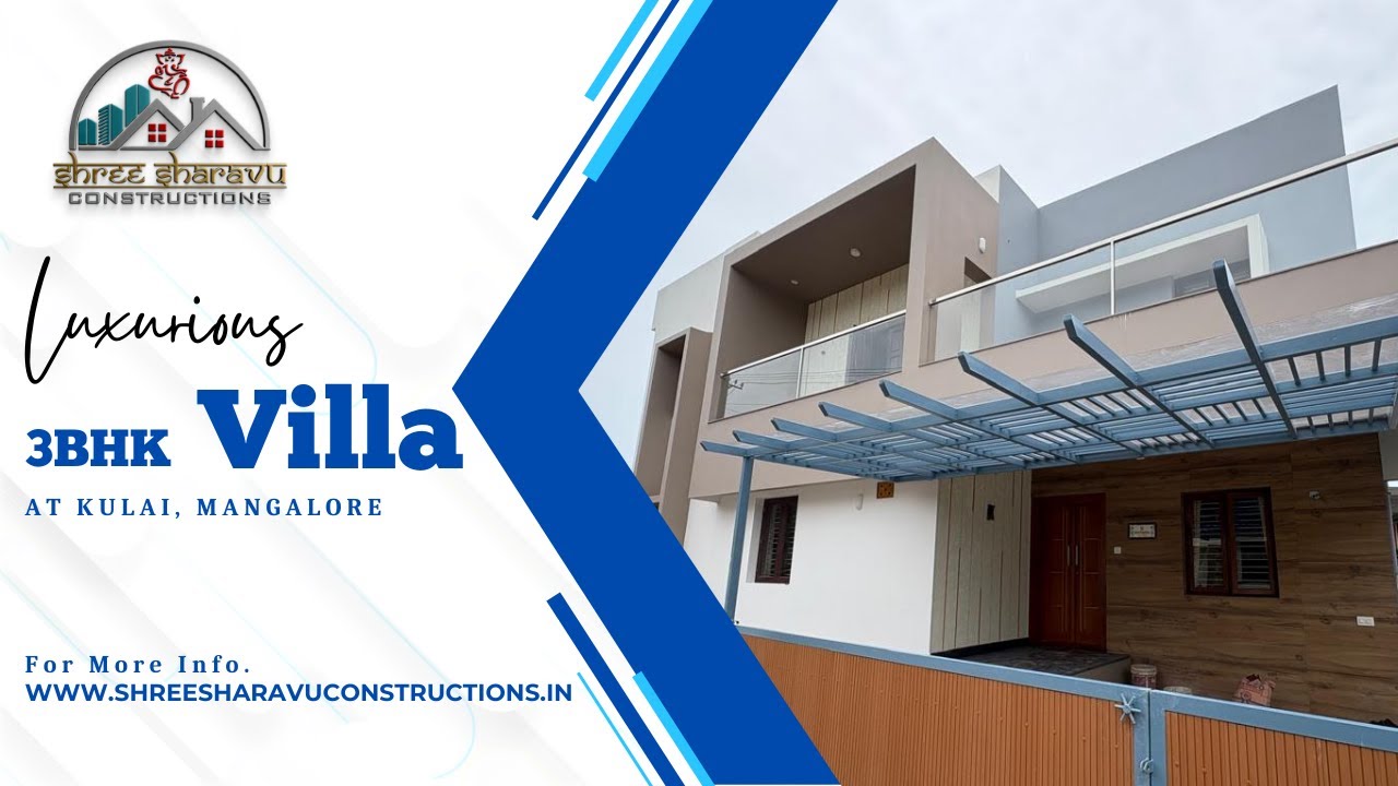 3BHK Luxurious Duplex Villa | SSC017 | Mangalore | #shreesharavuconstructions