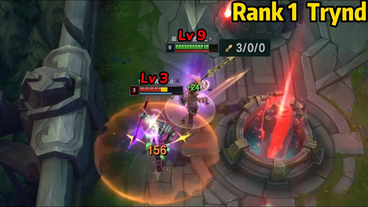 Rank 1 Tryndamere: What Happens When He Gets 3 Kills at Level 1...