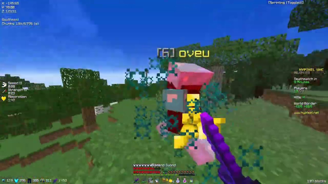 Hypixel UHC in 2023 (burning DOMON to purify UHC)
