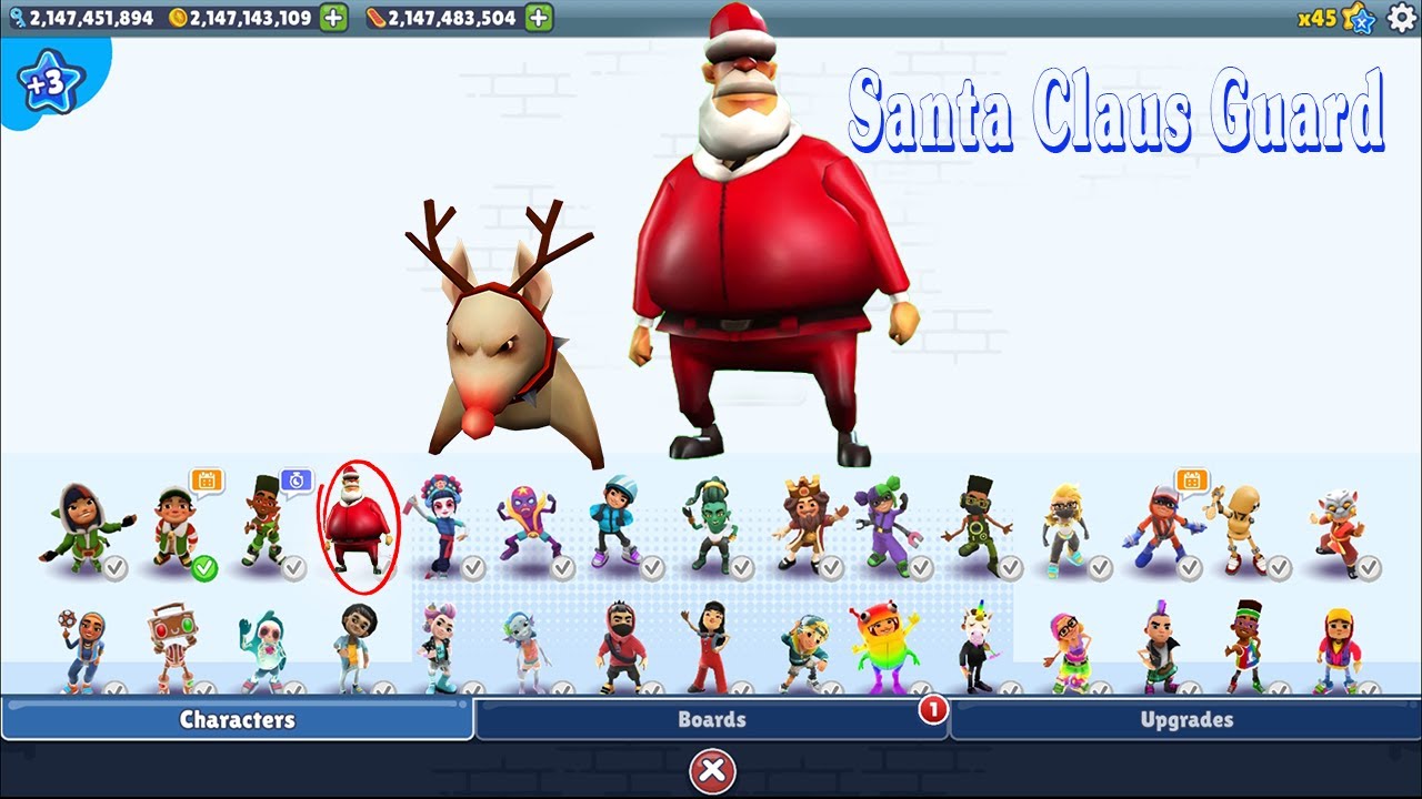 Subway Surfers Xmas - New Santa Claus Guard & Dog Update All Characters Unlocked All Boards Gameplay