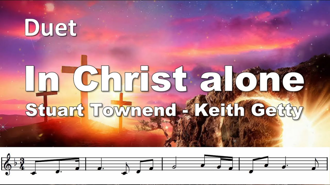 In Christ alone, a beautiful contemporary Christian 1 or 2-Bb trumpet play-along.