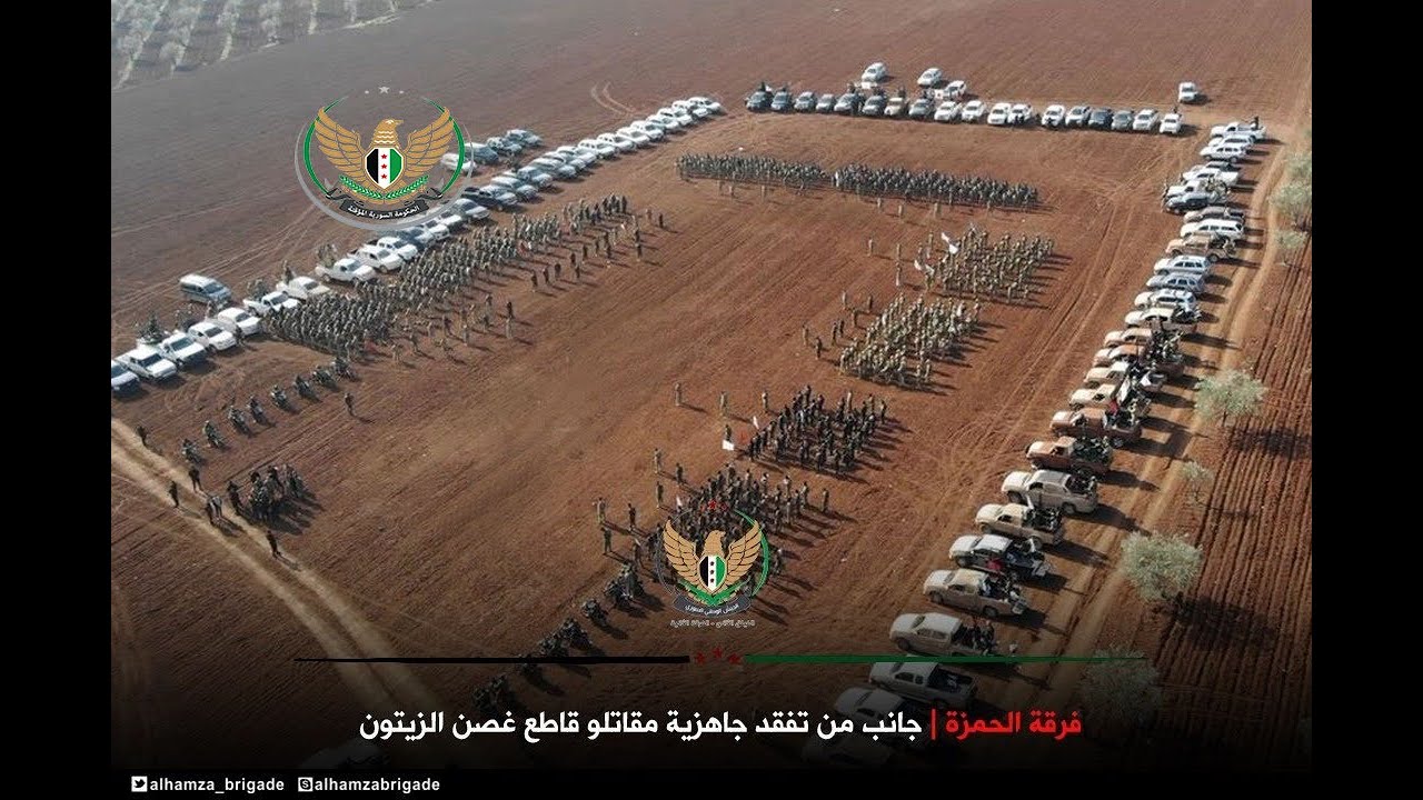تفقد الجاهزية العسكرية لمقاتلي فرقة الحمزة في الجيش الوطني السوري