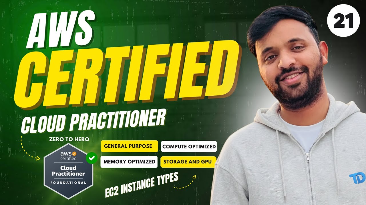 Day 21 AWS EC2 Instance Families | T2 T3 Instances Explained | Choose Best Instance For Next Project
