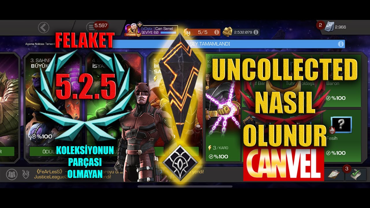 5.SAHNE 2.5 KOLAY YOL - UNCOLLECTED NASIL OLUNUR - MCOC