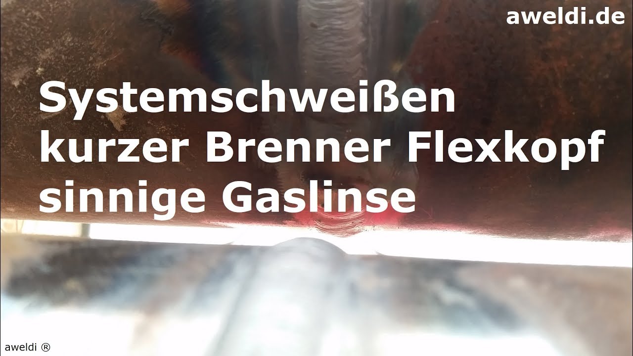 Gasdüse WIG Rohrschweißkurs Tipps am Doppelrohr mit einer sinnige Gaslinse YouTube Video FHD