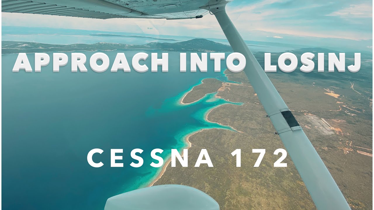 Approach and Landing into LDLO (Losinj) - Cessna 172